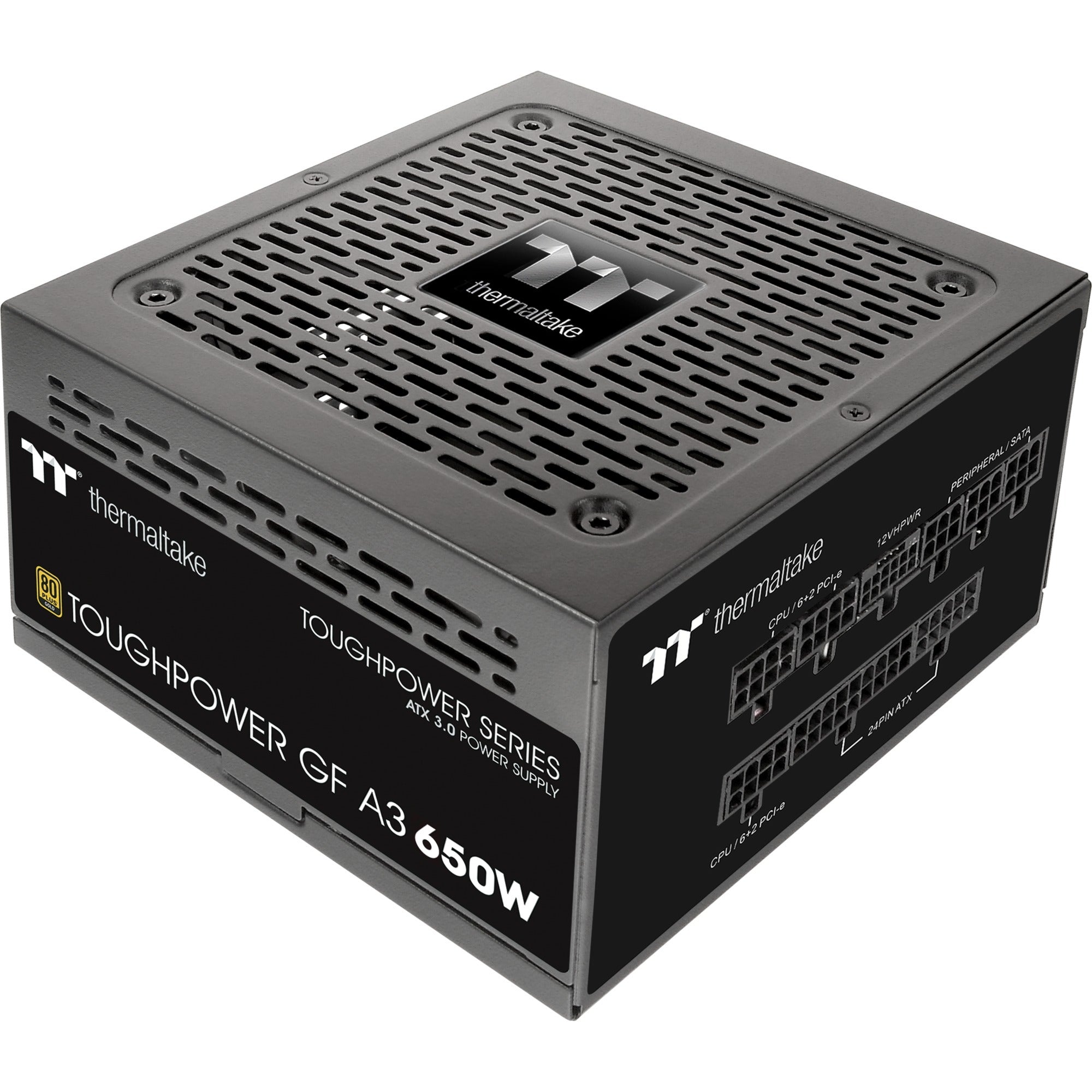 Thermaltake toughpower gf a3 gold - tt premium edition modulaire 650 watt voeding (zwart, 4x pcie)