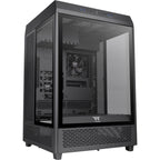 Thermaltake the tower 500 midi tower behuizing (zwart | 4x usb-a | 1x usb-c | tempered glass)