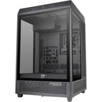 Thermaltake the tower 500 midi tower behuizing (zwart | 4x usb-a | 1x usb-c | tempered glass)