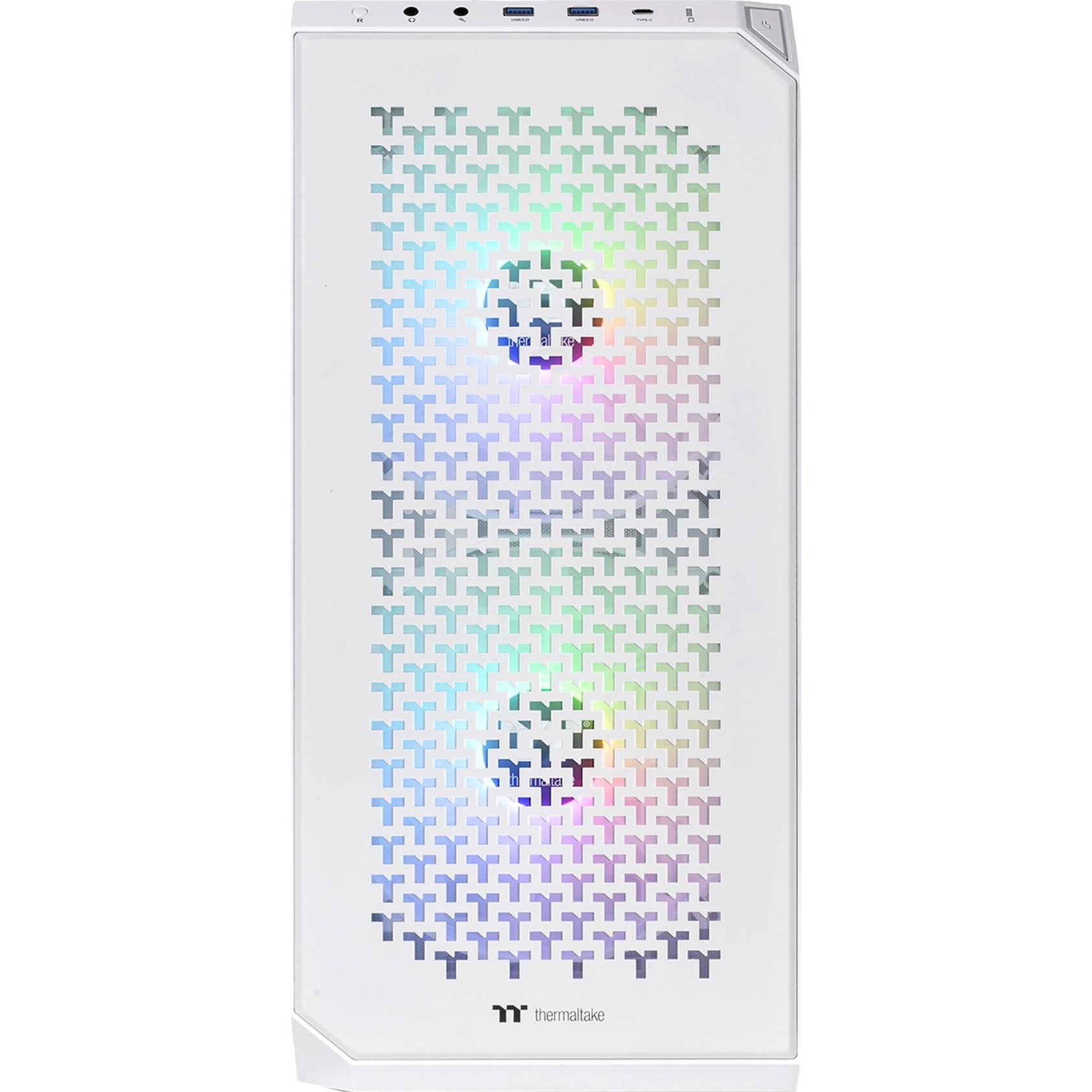 Thermaltake view 300 mx midi tower behuizing (wit | 2x usb-a | 1x usb-c | rgb | window)