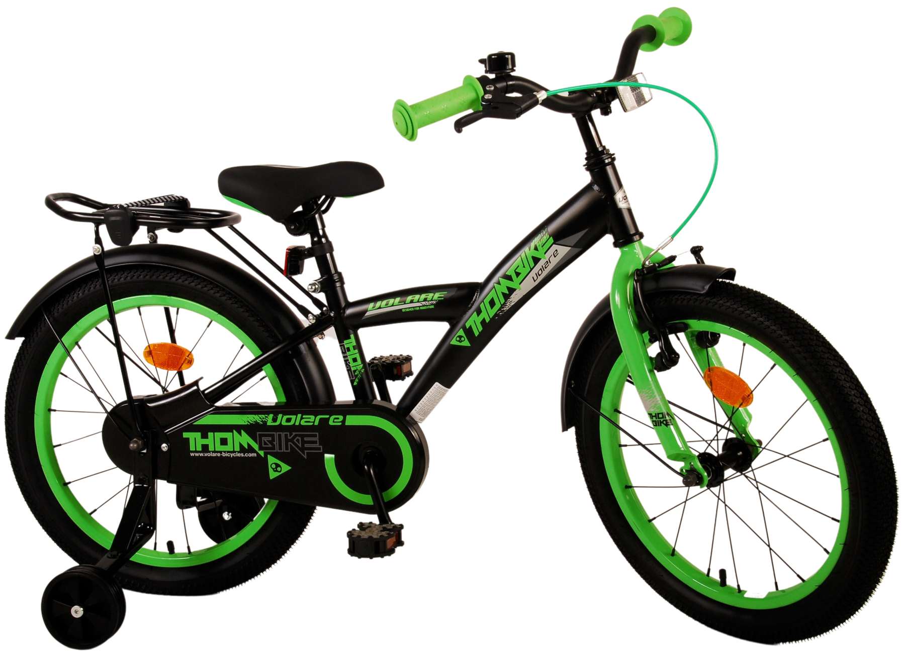 Volare Thombike Kinderfiets Jongens 18 inch Zwart Groen