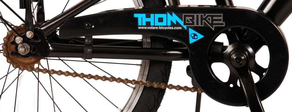 Volare Thombike Kinderfiets Jongens 20 inch Zwart Blauw Twee Handremmen