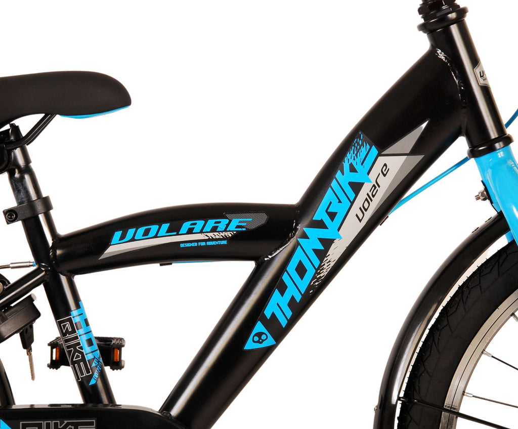 Volare Thombike Kinderfiets Jongens 20 inch Zwart Blauw Twee Handremmen