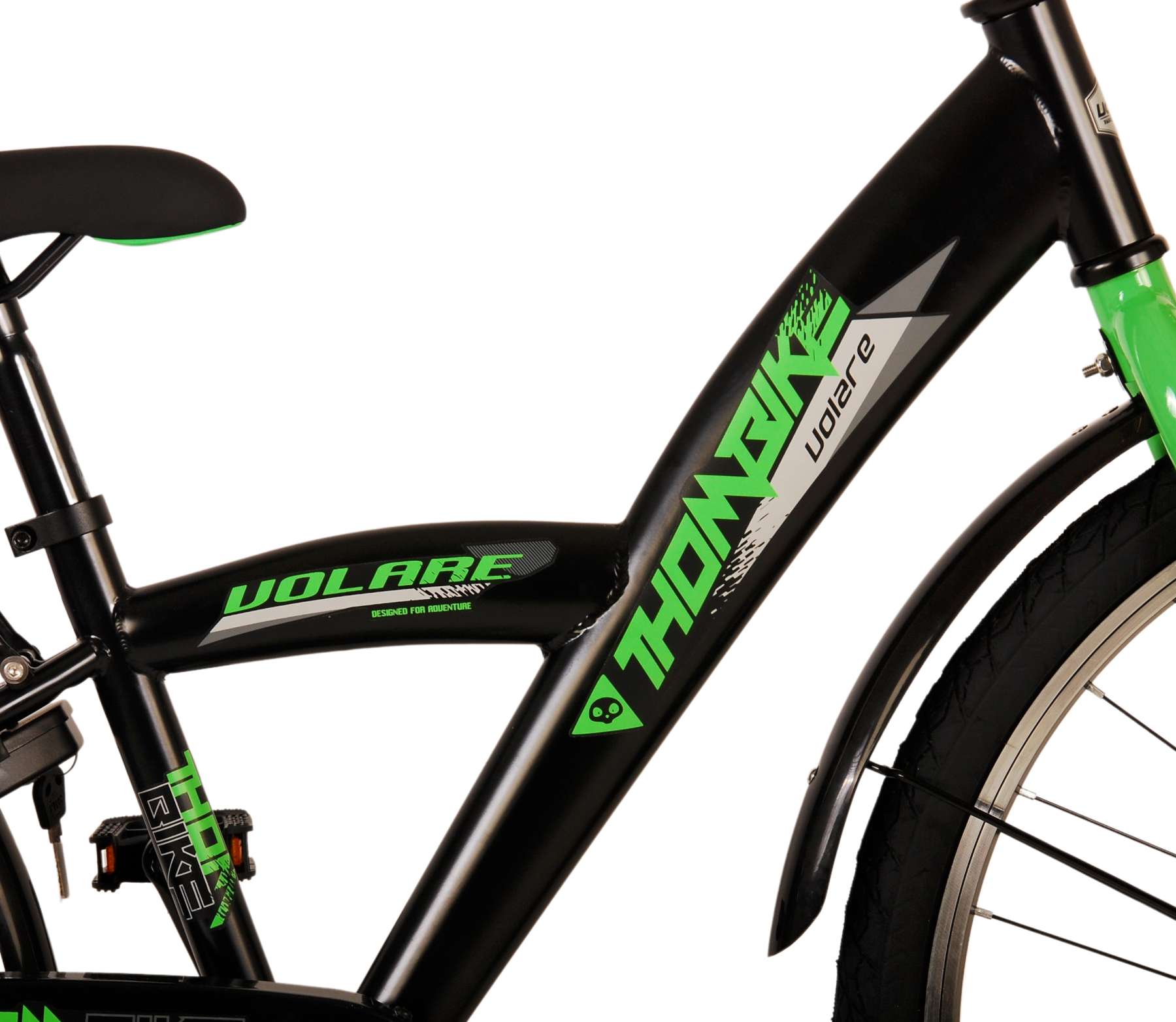 Volare Thombike Kinderfiets - Jongens - 24 inch - Zwart Groen