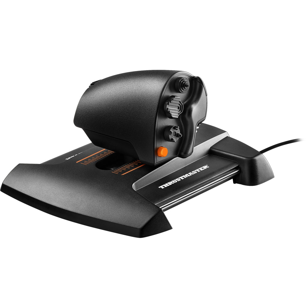 thrustmaster twcs throttle gaming gasregelaar (zwart oranje, pc)