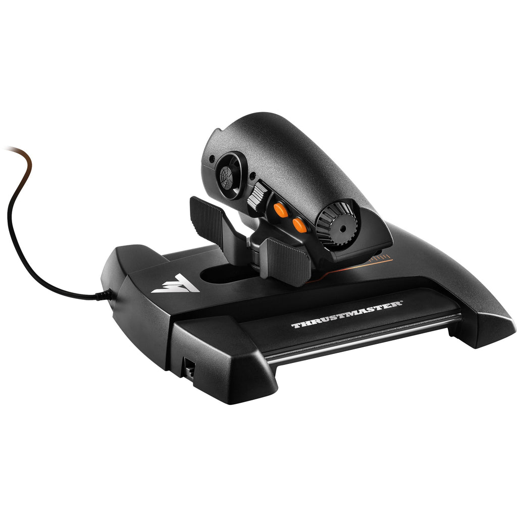 thrustmaster twcs throttle gaming gasregelaar (zwart oranje, pc)