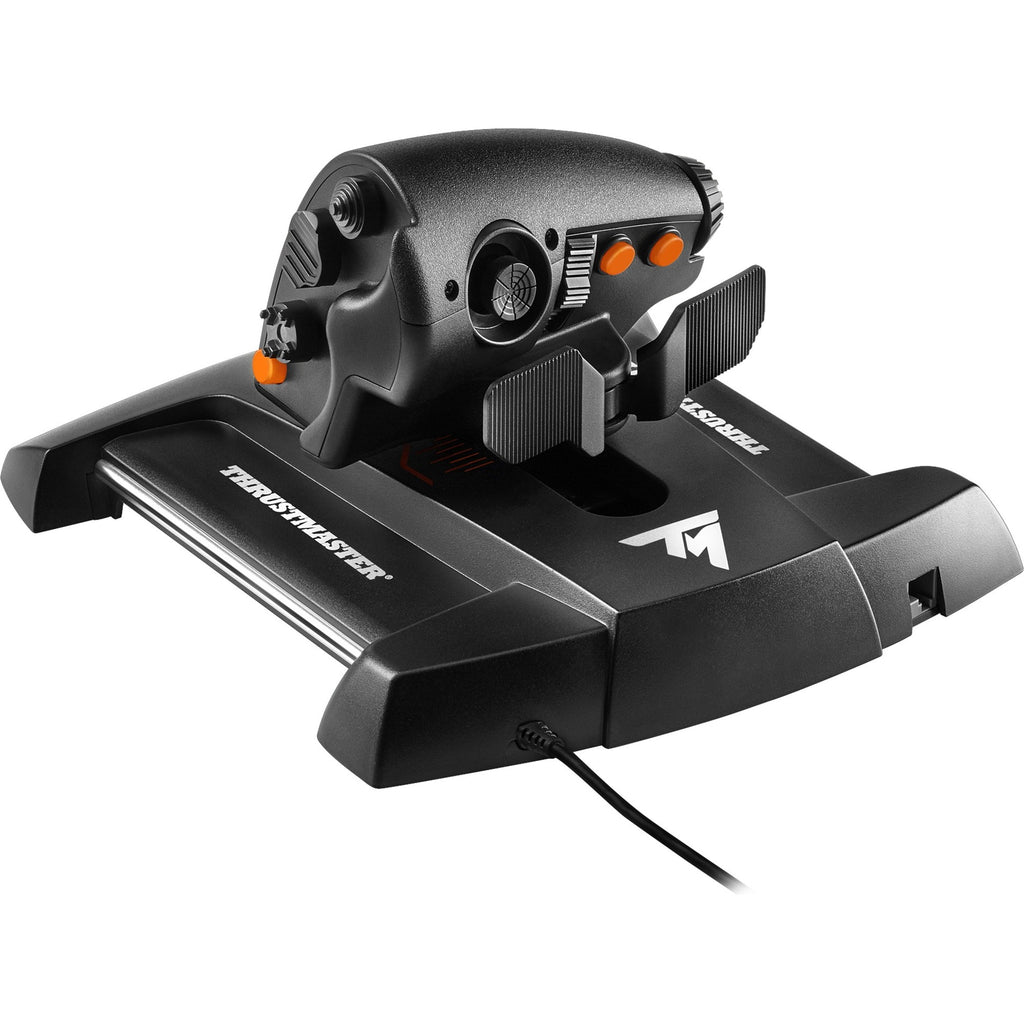 thrustmaster twcs throttle gaming gasregelaar (zwart oranje, pc)
