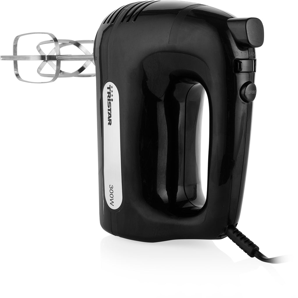 Tristar handmixer 6 snelheden 300w zwart