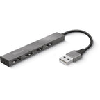 Trust halyx aluminium 4-port mini usb hub usb-hub (aluminium)