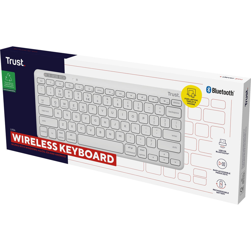 Trust Lyra Compact draadloos toetsenbord