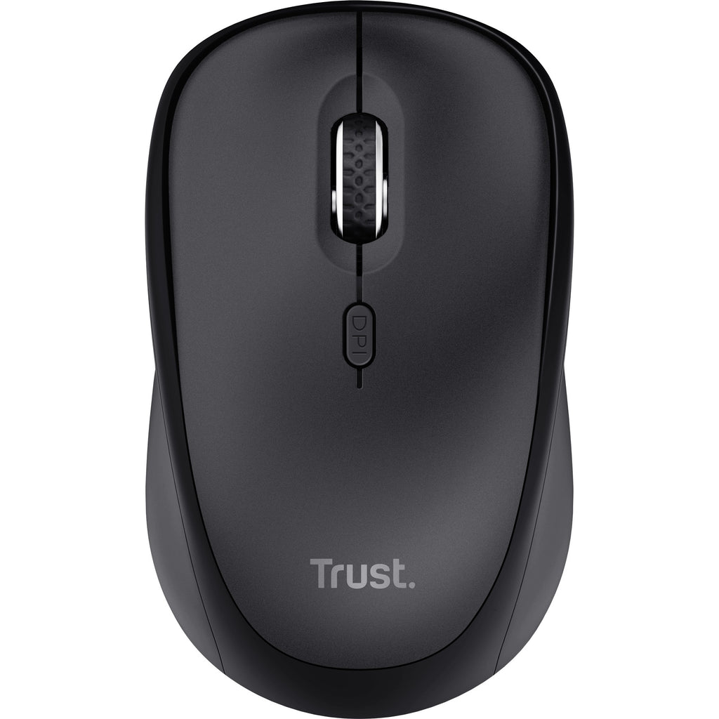 Trust ody ii stille draadloze toetsenbord- en muisset, desktopset (zwart, us lay-out, membraan, 800 dpi - 1.600 dpi)