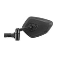 spiegel Cycle Star E links 13 cm zwart