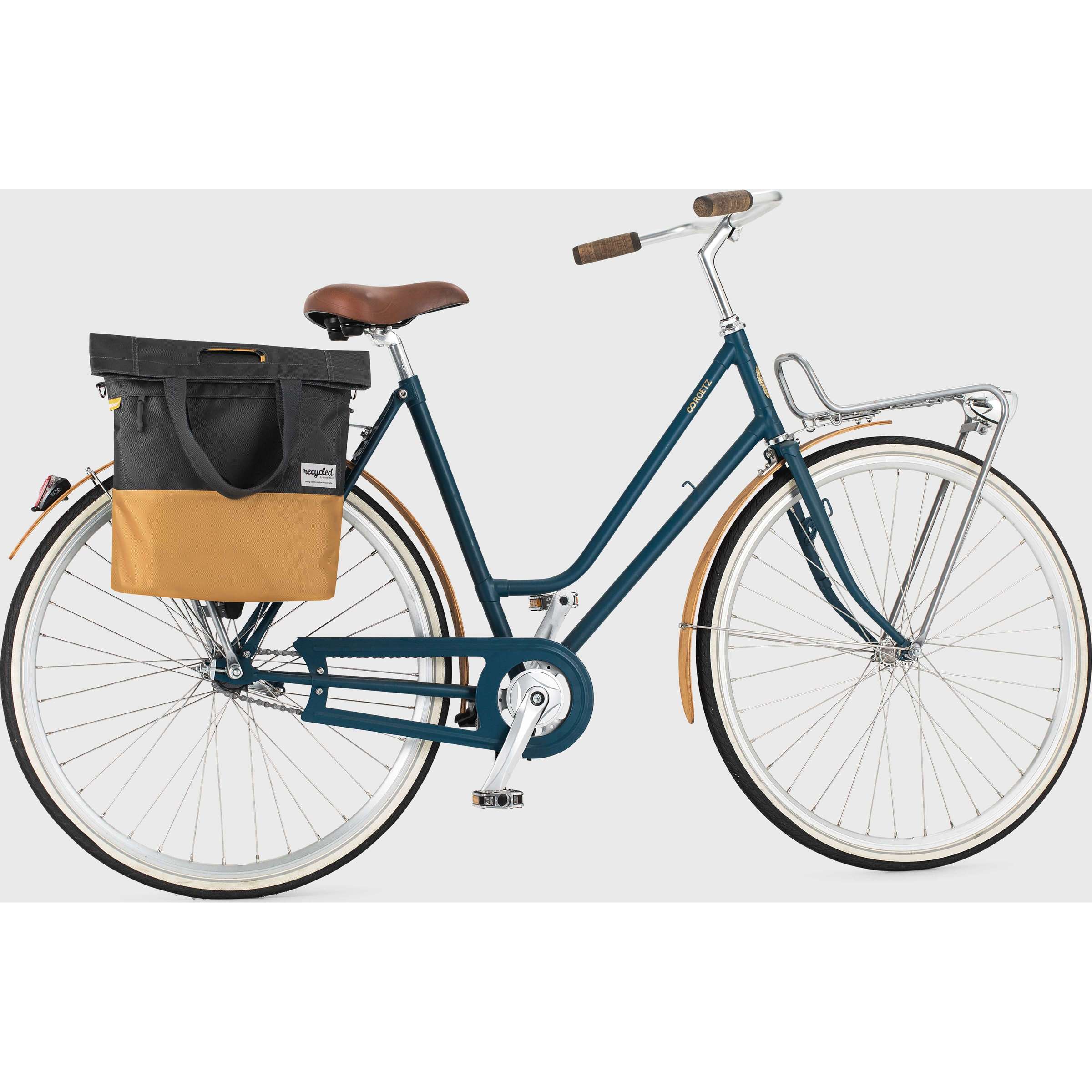 Dutchperfect Urbanproof shoppertas rpet 20l grijs/geel