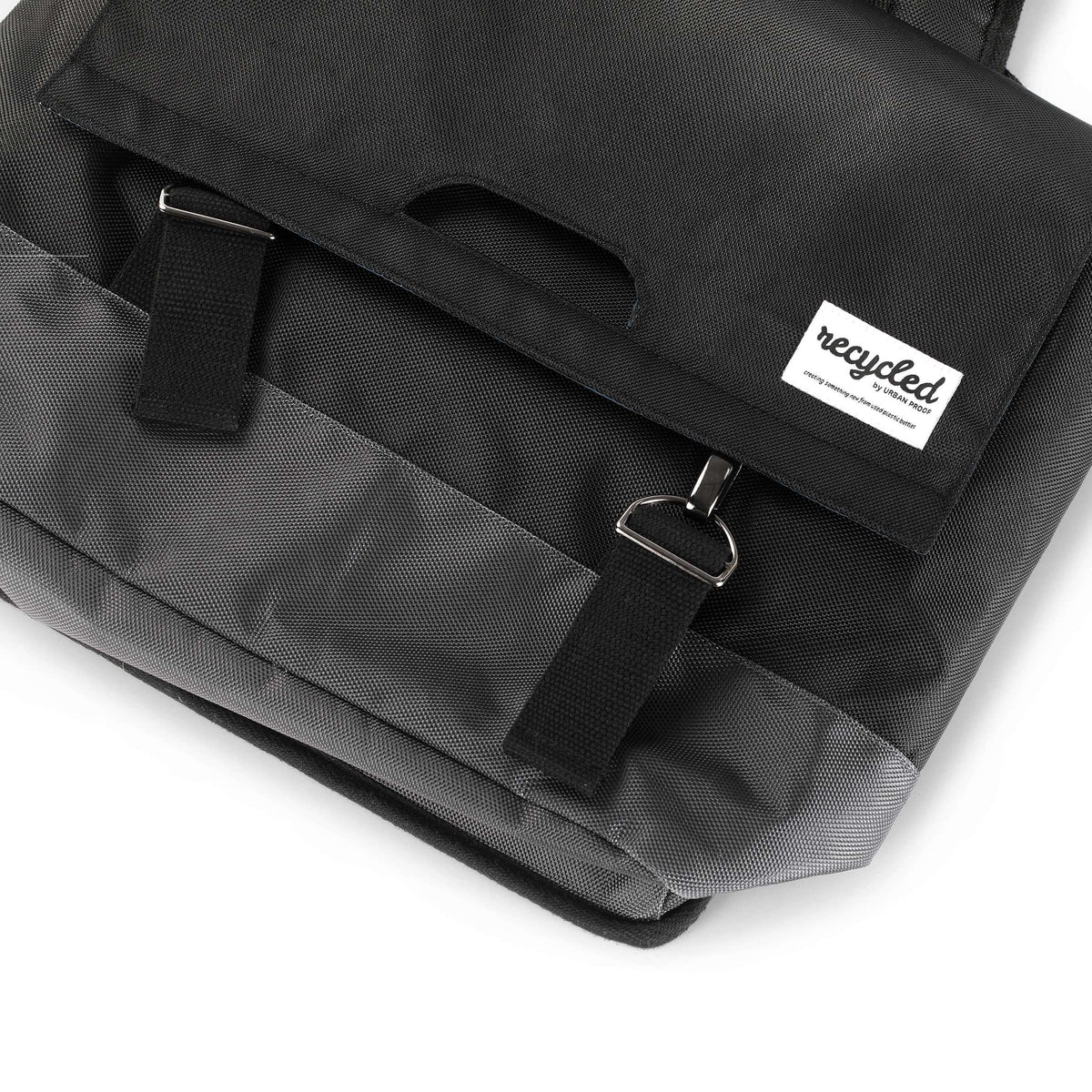 Urban Proof Dubbele Fietstas 55L Zwart Grijs - Gerecycled RPET