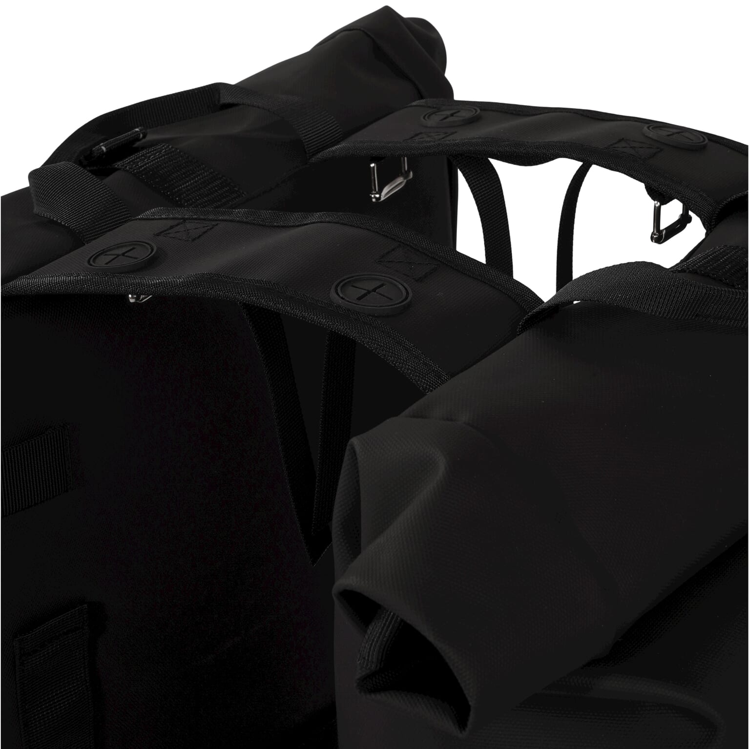 Urbanproof tas double roll up recycle 38l zwart