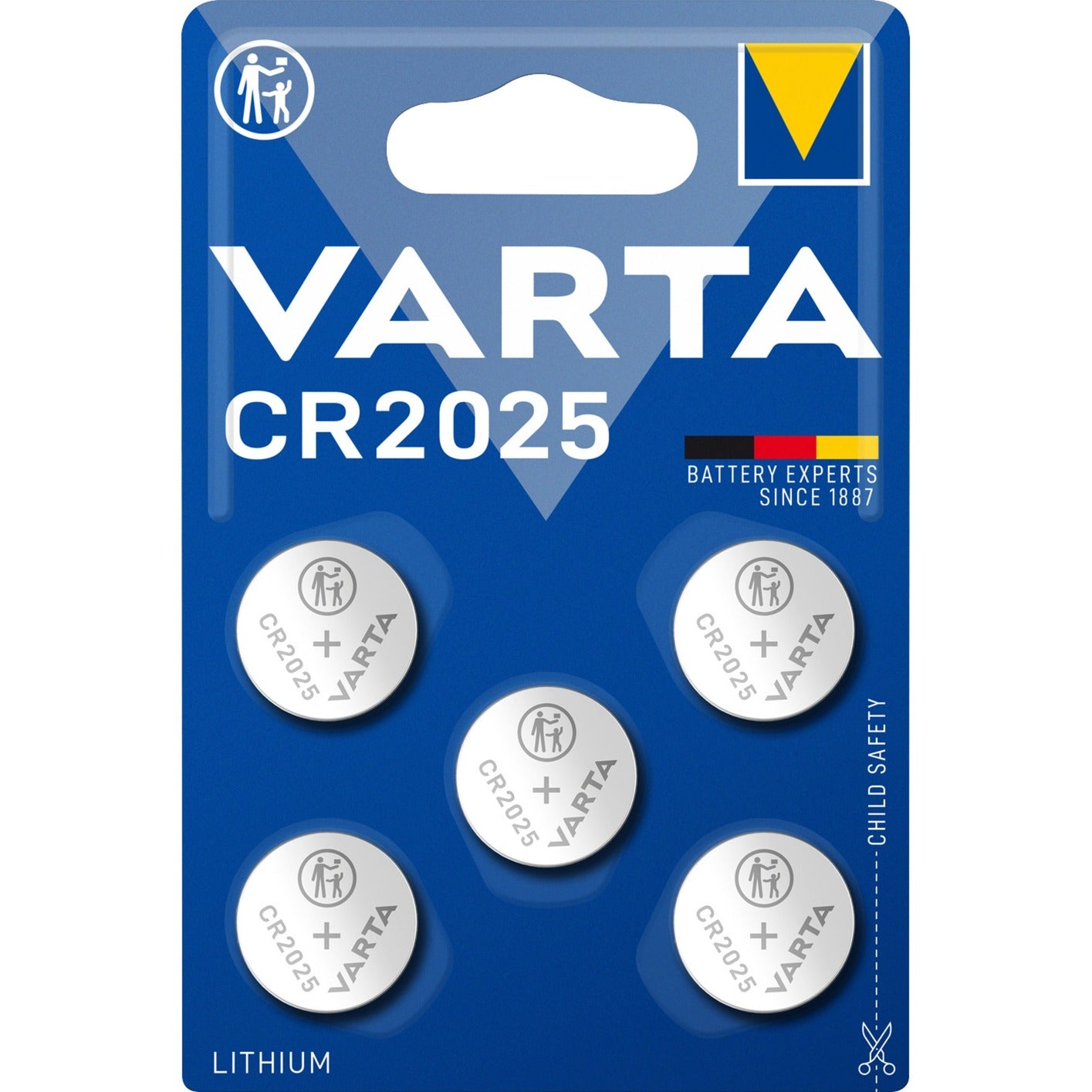 Varta lithium coin cr2025 batterij (5 stuks)