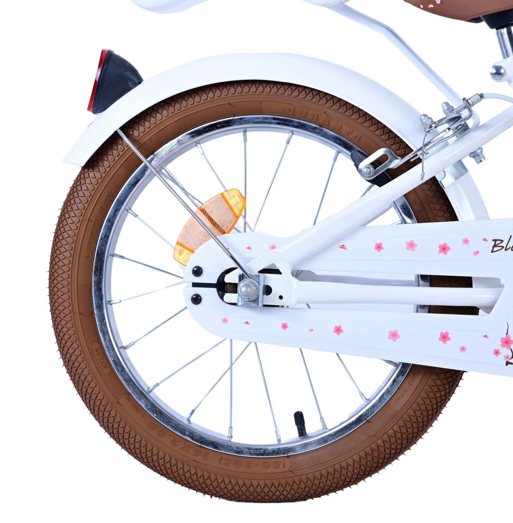 Volare blossom kinderfiets - meisjes - 16 inch - wit - twee handremmen