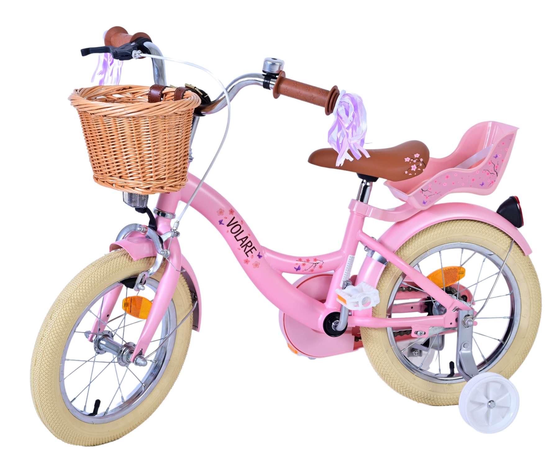 Volare blossom kinderfiets meisjes 14 inch roze