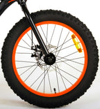 Volare Gradient Kinderfiets – Jongens – 20 inch – Zwart Oranje Rood – 6 speed – Prime Collection