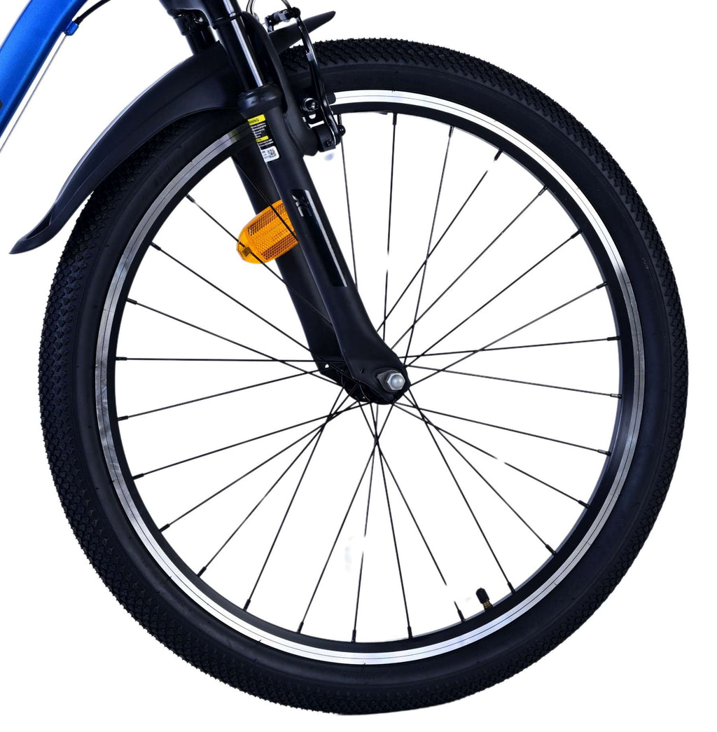 Volare xc race kinderfiets - 24 inch - 21 speed - blauw grijs