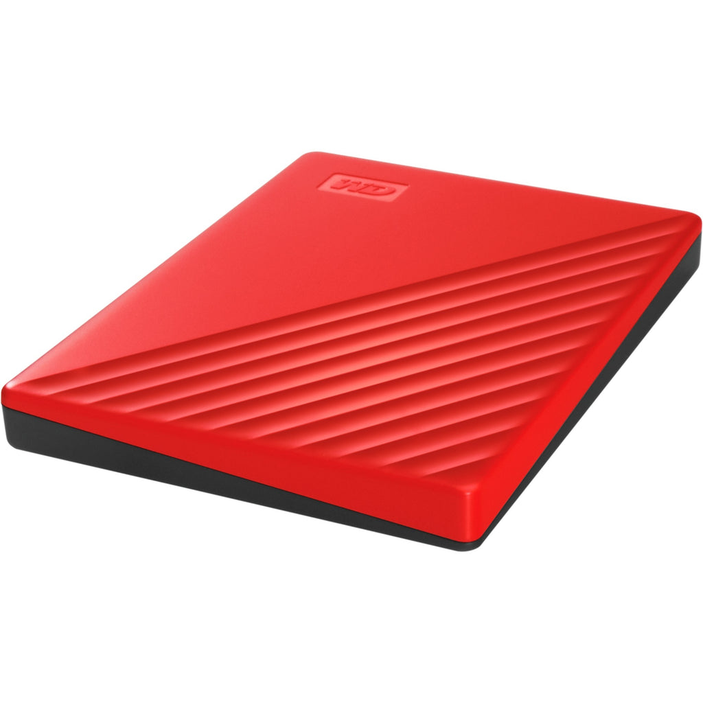 Externe draagbare harde schijf wd my passport 2 tb rood