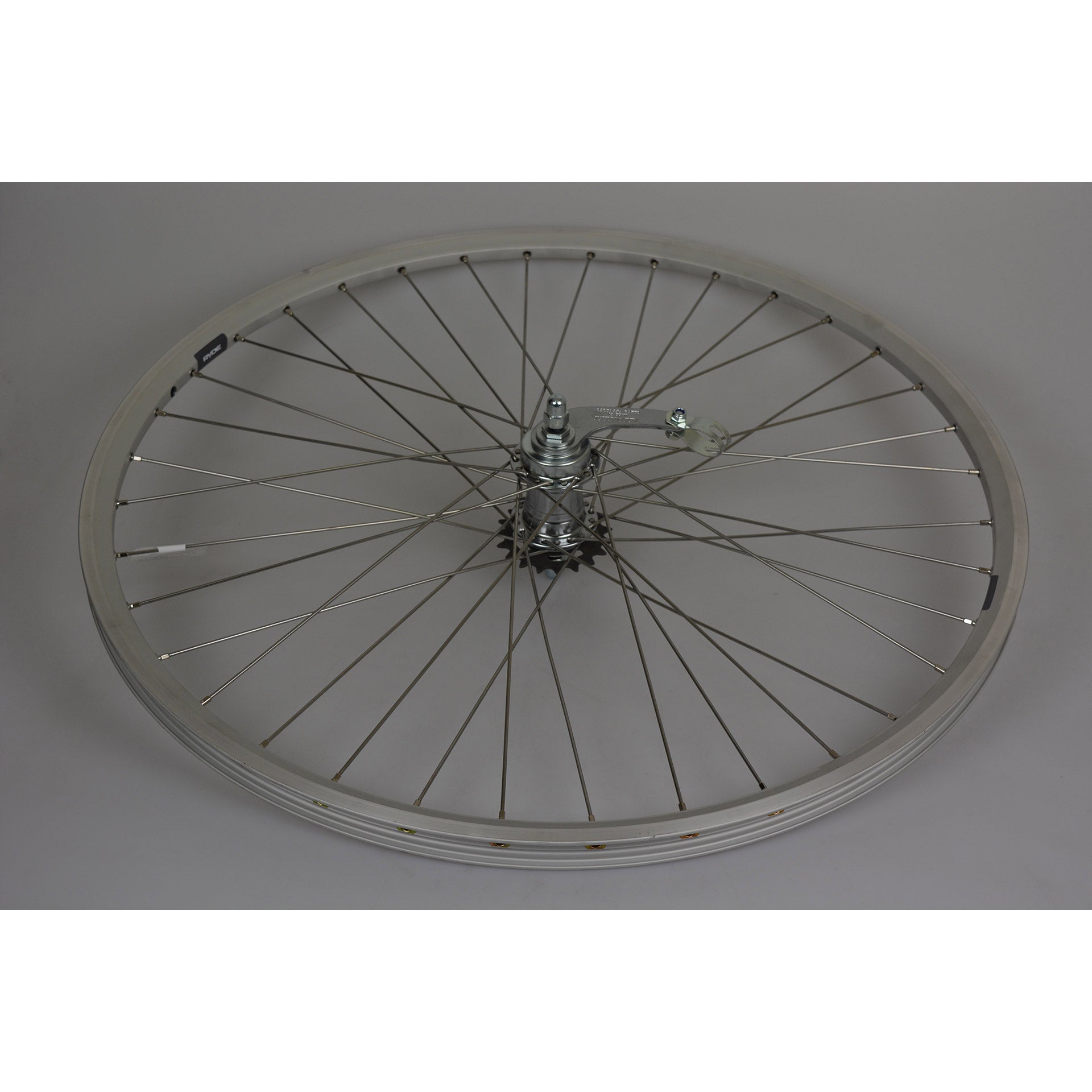Roland achterwiel 28 19-622 zac 2000 zilver 36 spaak inox remnaaf