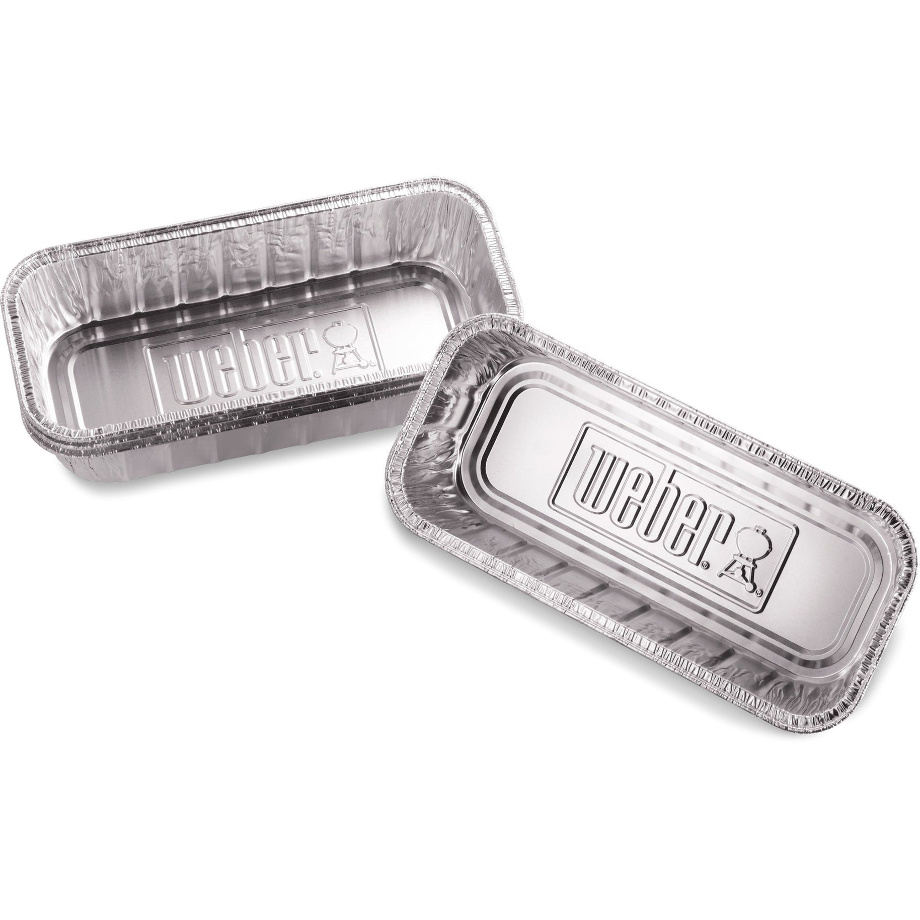 Weber aluminium lekbakjes druipschaal (zilver, 10 stuks)