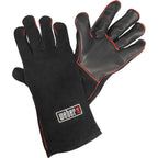 Weber leren barbecuehandschoenen (zwart)