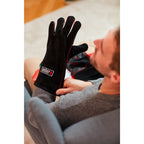 Weber leren barbecuehandschoenen (zwart)