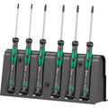 Wera 2067 6 elektronica torx bo schroevendraaierset + rek (zwart groen, 6-delig)