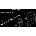 Wera 2go 2 xl gereedschapskoffer gereedschapskist (zwart)