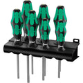 Wera 367 7 torx hf-schroevendraaierset kraftform plus + rek (zwart groen, 7-delig)