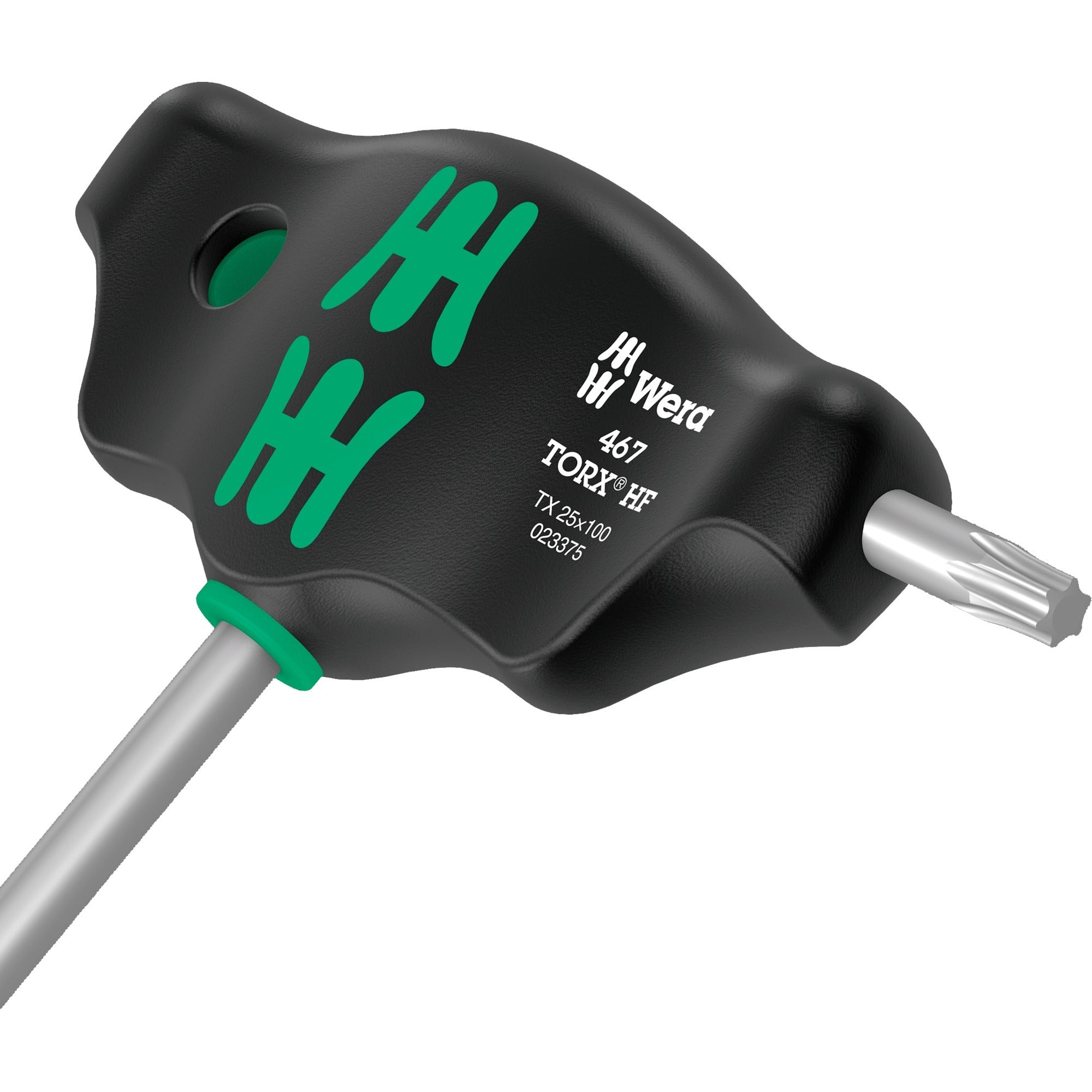 Wera 454 10 hf set imperial 1 stiftsleutelset t-greep hex-plus (zwart groen, met vasthoudfunctie, duims, 10-delig)