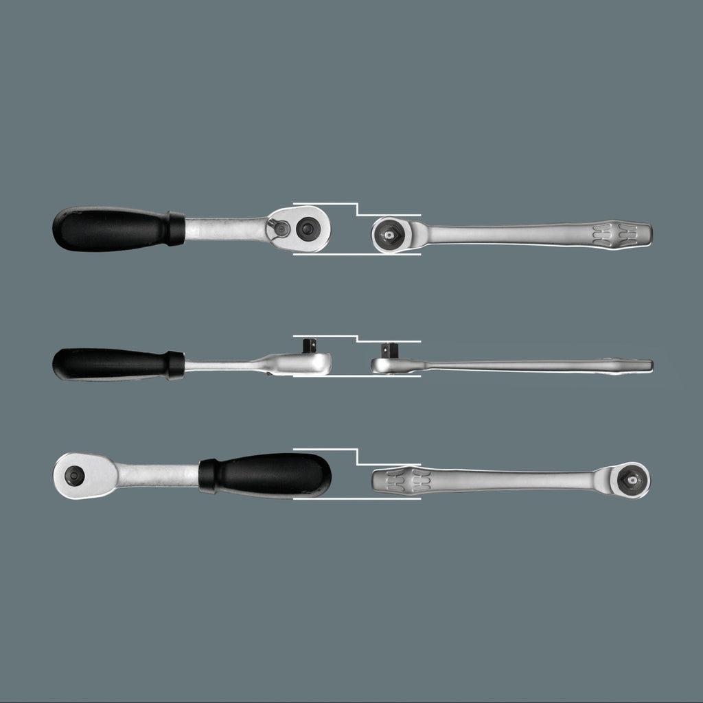 Wera 8100 sa 10 zyklop metal-ratelset doorsteekvierkant, 1 4 -aandrijving, inch , 28 -delig - 1 stuk(s) - 05004020001