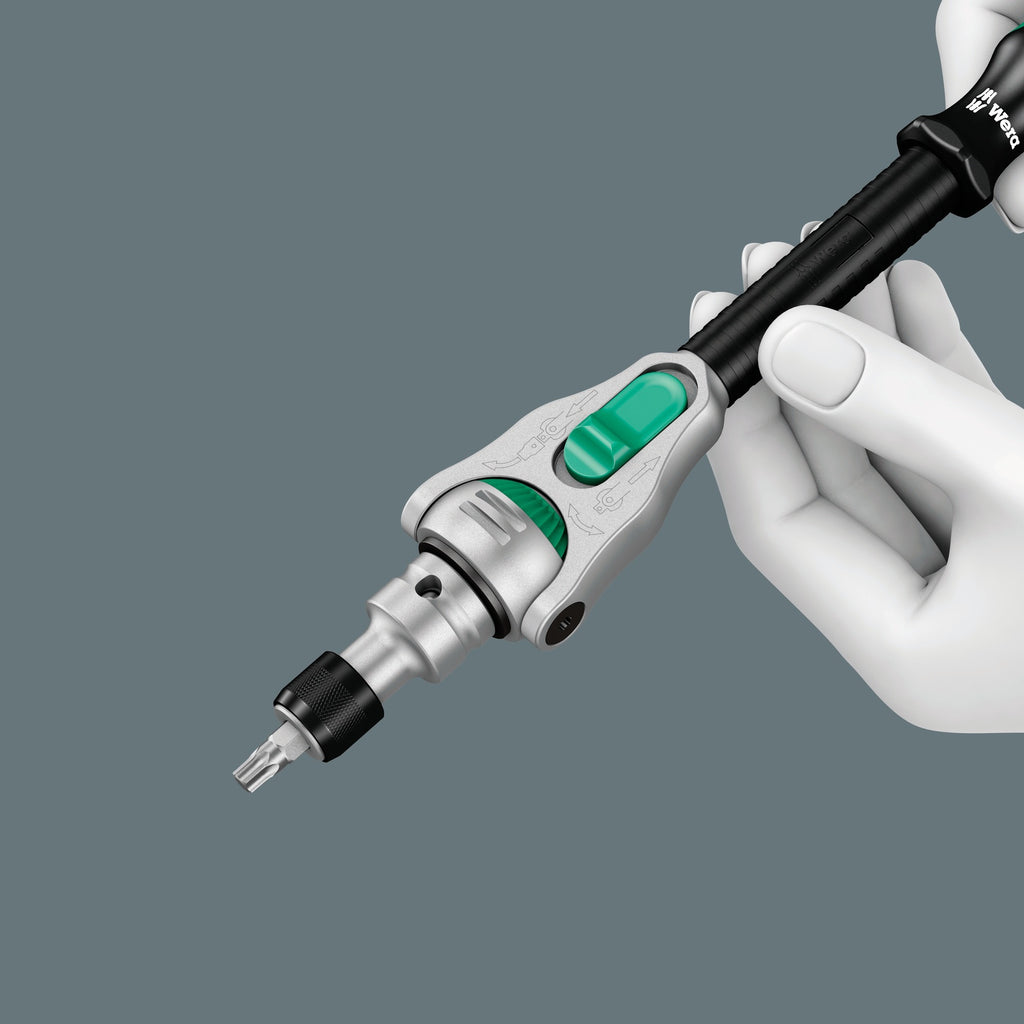 Wera 8100 sa sc 2 zyklop doppenset gereedschapsset (zwart groen, 43-delig, snelheidsratel met draaibare kop)