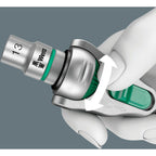 Wera 8100 sb 9 zyklop speed ratelset gereedschapsset (zwart groen, 29-delig, speedratel met draaibare kop)