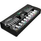 Wera 8100 sc 6 zyklop speed-ratelset, 1 2 -aandrijving gereedschapsset (zwart groen, 28-delig)
