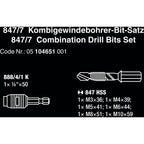Wera 847 7 Combiboor-bit set, 7‑delig