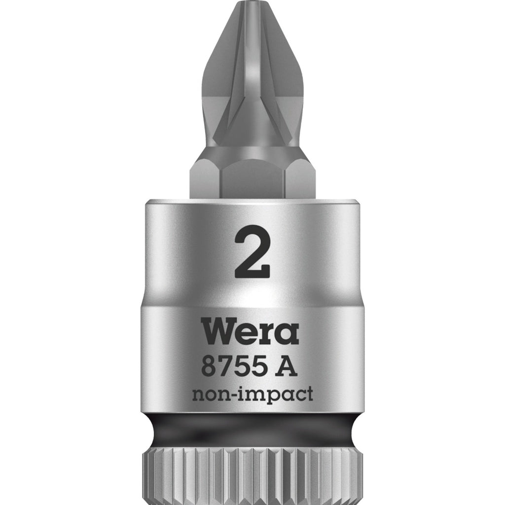Wera 8755 a zyklop bit dop-combinatie met 1 4 aandrijving , pz 2 x 28 mm - 1 stuk(s) - 05003354001