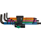 Wera 950 9 hex-plus multicolour 1 stiftsleutelset, metrisch, blacklaser (9-delig)