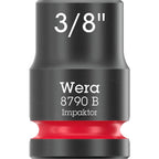 Wera 9608 dop-magneetstrip b impaktor imperial 1 dopsleutel (zwart groen, 9‑delig)