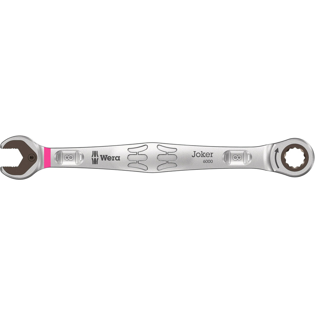 Wera 9631 magneetstrip 6000 joker 2 steek-ringratelsleutelset moersleutel (5‑delig)