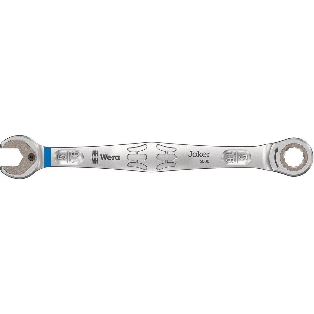 Wera 9632 magneetstrip 6000 joker imperial 1 steek-ringratelsleutelset moersleutel (inch, 8‑delig)
