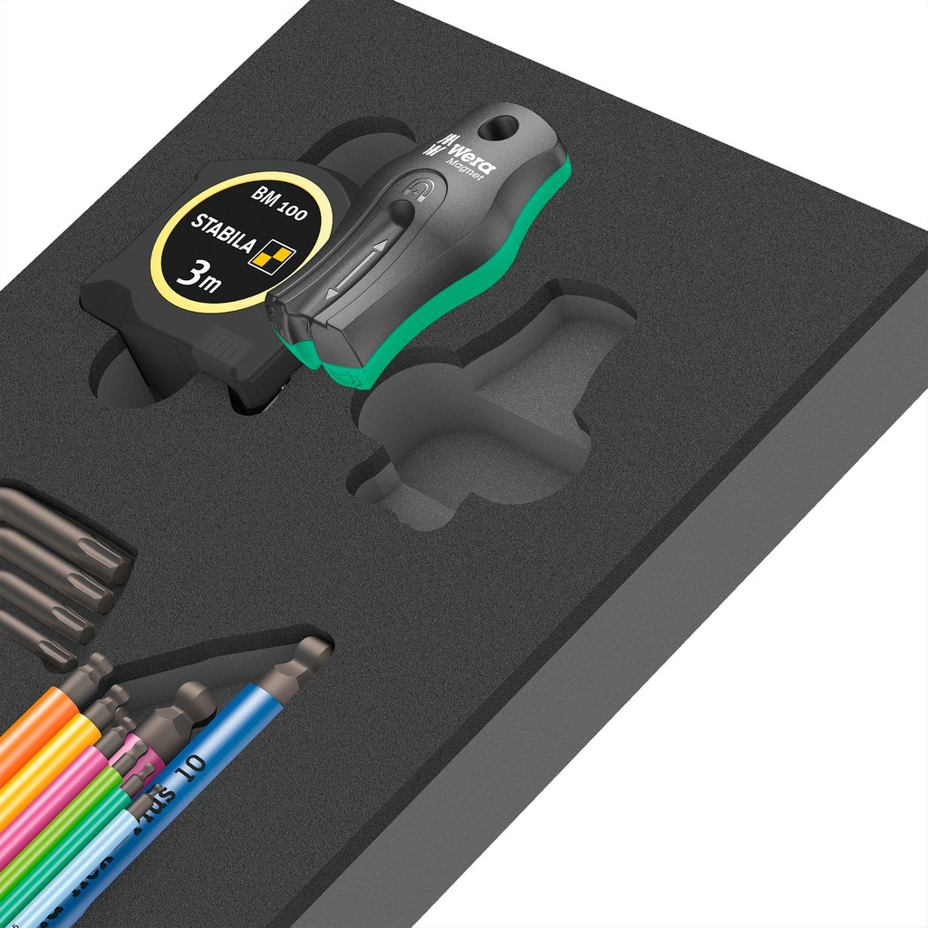 Wera 9740 schuimrubberen inzetstuk met stiftsleutels set 1, 20-delig - 05150140001
