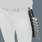 Wera belt b deep 1 doppen set, met 3 8 -aandrijving, 9‑delig dopsleutel (zwart)