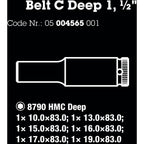 Wera belt c deep 1 doppenset, 1 2 dopsleutel (zwart, 6-delig)