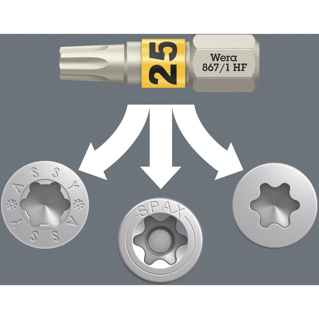 Wera bit-check 12 wood tx hf 1 bitset (12‑delig)