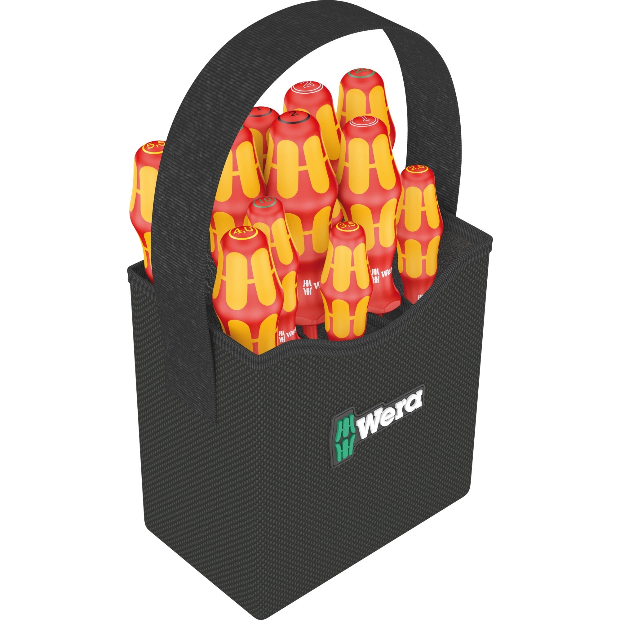 Wera kraftform 2go 100 schroevendraaier (rood geel)