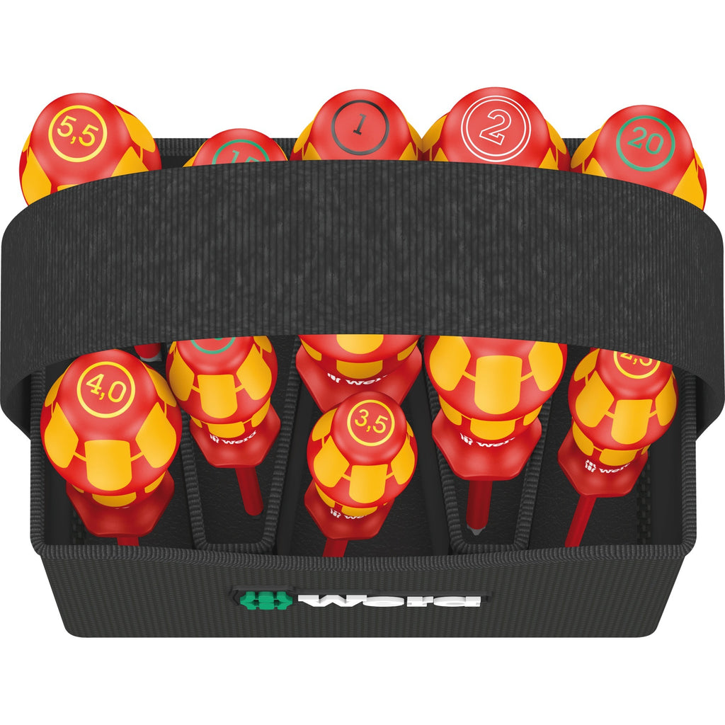 Wera kraftform 2go 100 schroevendraaier (rood geel)