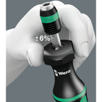 Wera serie 7400 kraftform instelbare momentschroevendraaier draaimomentsleutel (zwart groen, 1.2 tot 3.0 nm, met rapidaptor snelwisselhouder)